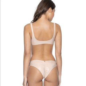 PILY Q rouched teeny bottoms & ring side halter